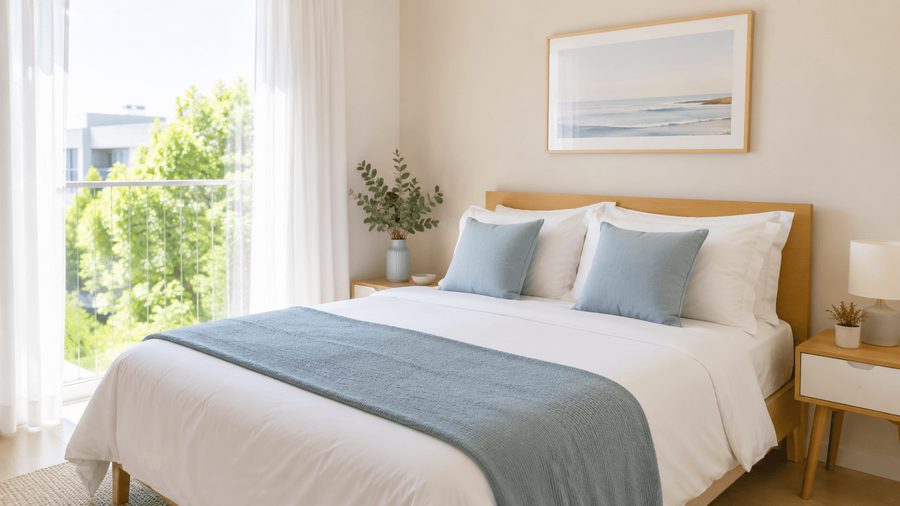 Chambre Airbnb prête à accueillir